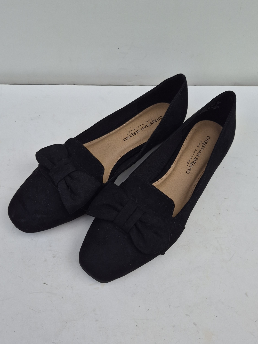 Christian Siriano Black Bow Loafers